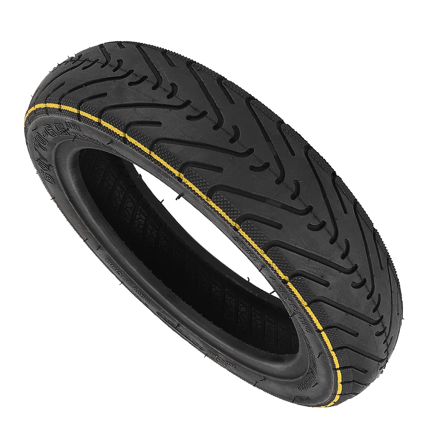 60/70-6,5 Pneu Tubeless avec Valve pour Segway Ninebot Max G30 / G30E / G30LP, pour Xiaomi 5/5 Pro/5 Max Trottinettes électriques, 10 Pouce Pneu Sous Vide (2 Pièces)