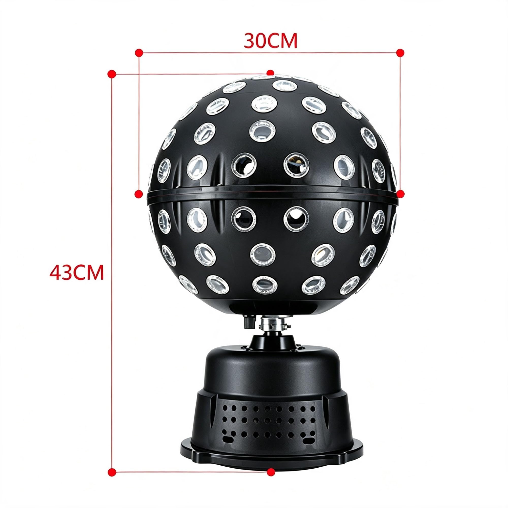 Boule Disco Rotative Led 50W, Néon Rotatif À 360°