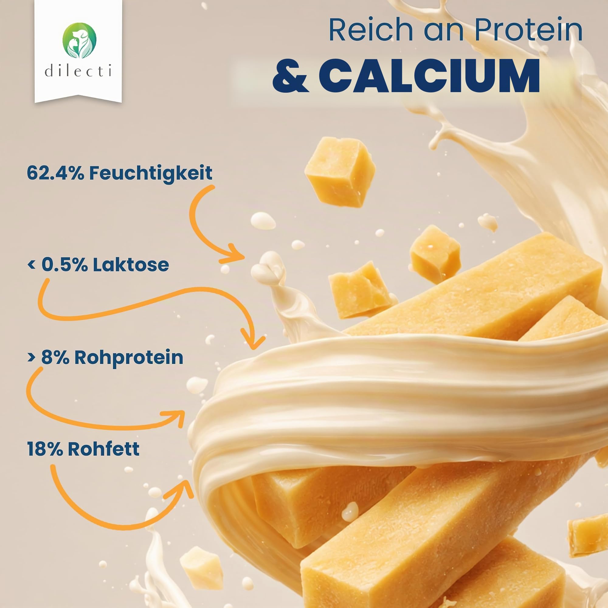 Kaukäse für Hunde - Natürliche Käsestangen aus 100% Hartkäse, Langanhaltender Kausnack & Käse-Kauknochen, Getreidefrei mit Zahnpflege, nach Himalaya-Rezept (Größe XXL, 3er-Pack)