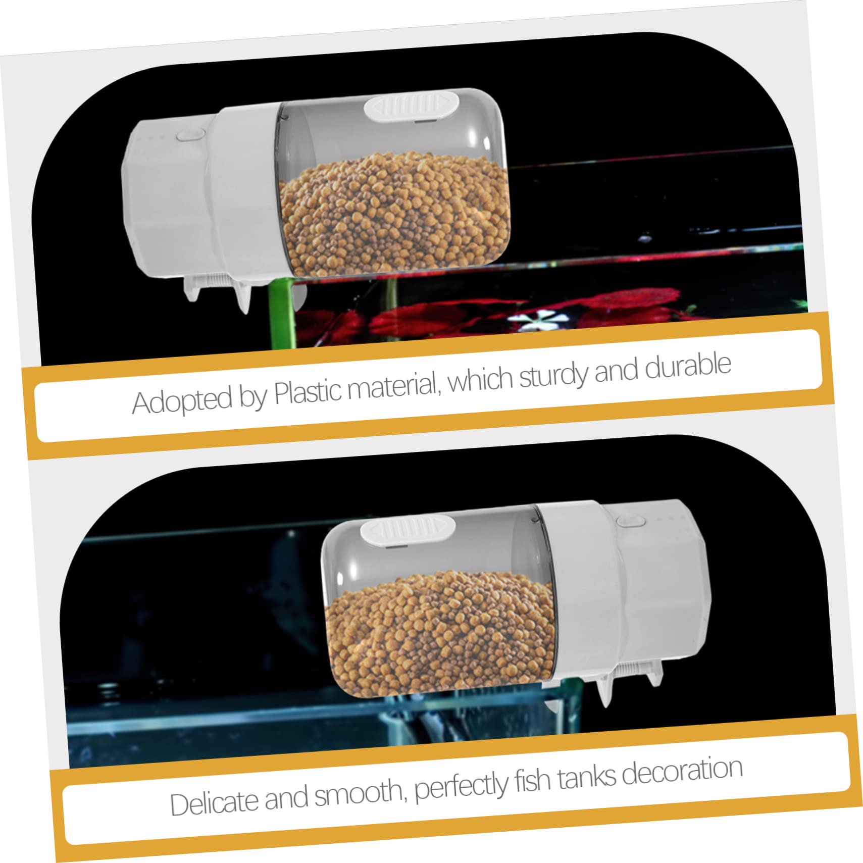 COSMEVIVI Fish Feeder Clock Timer Aquarium Fish Tank Timing Feeder for Turtles and Goldfish