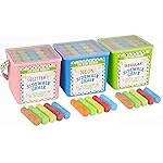 Kid Made Modern 60 count Variety Pack of Sidewalk Chalk 3 packs of 20 count Sidewalk Chalk