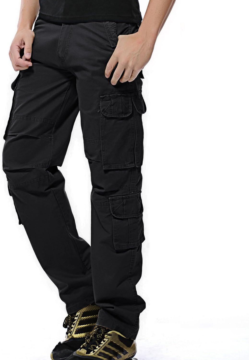 AYG Men's Cargo Trousers Work Leisure Hiking, 29 to 40