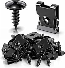 GoaMotors 30pcs N90974701 Fender Screw Bolt U Nut Kit- Bumper Cover Shield Grille Spoiler Nut Fit for Volkgswagon for Audi A3 A4 A5 A6 A7 Q3 Q5 Q7 S4 TT for Golf GTI Jetta for Passat Tiguan Touareg