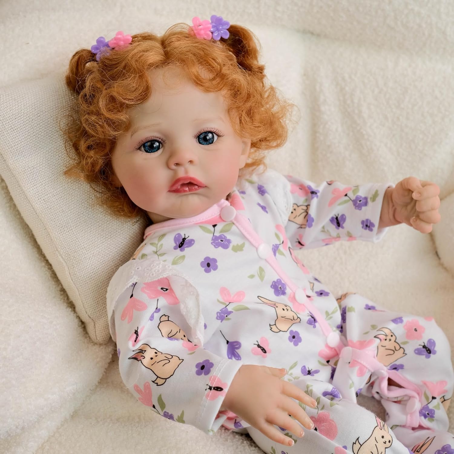 RXDOLL Reborn Babypuppen Silikon Ganzkörper Mädchen Wiese 45,7 cm wasserdichte realistische Babypuppen, die aus echtem Silikon aussehen, waschbare Puppe für Kinder ab 3 Jahren oder Sammler