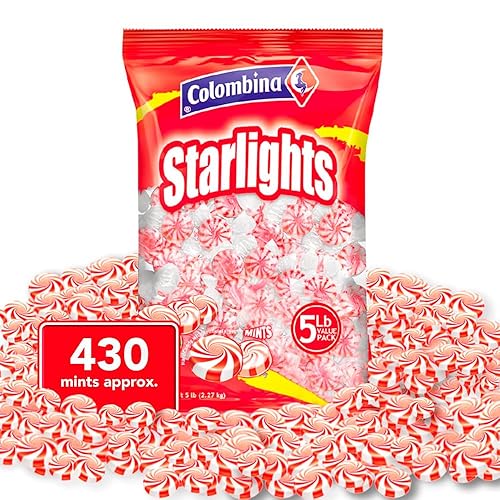 Colombina Menta Starlight Mints, bolsa de 5 libras