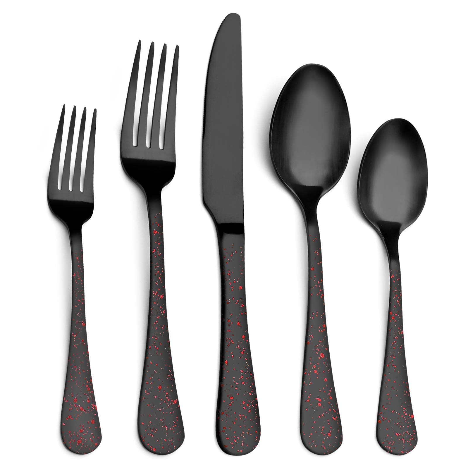 O.C.E. Matte Black Silverware Set (20-Piece)