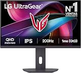 LG 27G610A-B Ultragear Gaming Monitor, 27", IPS, QHD (2560 x 1440), 200Hz, 1ms, HDR10, FreeSync Premium, Height Adjustable, Purple/Matte Grey - 1