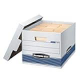 Bankers Box 4-Pack Medium Duty File Storage Boxes with Lids, FastFold Assembly, Letter/Legal, STOR/FILE, (0078907)