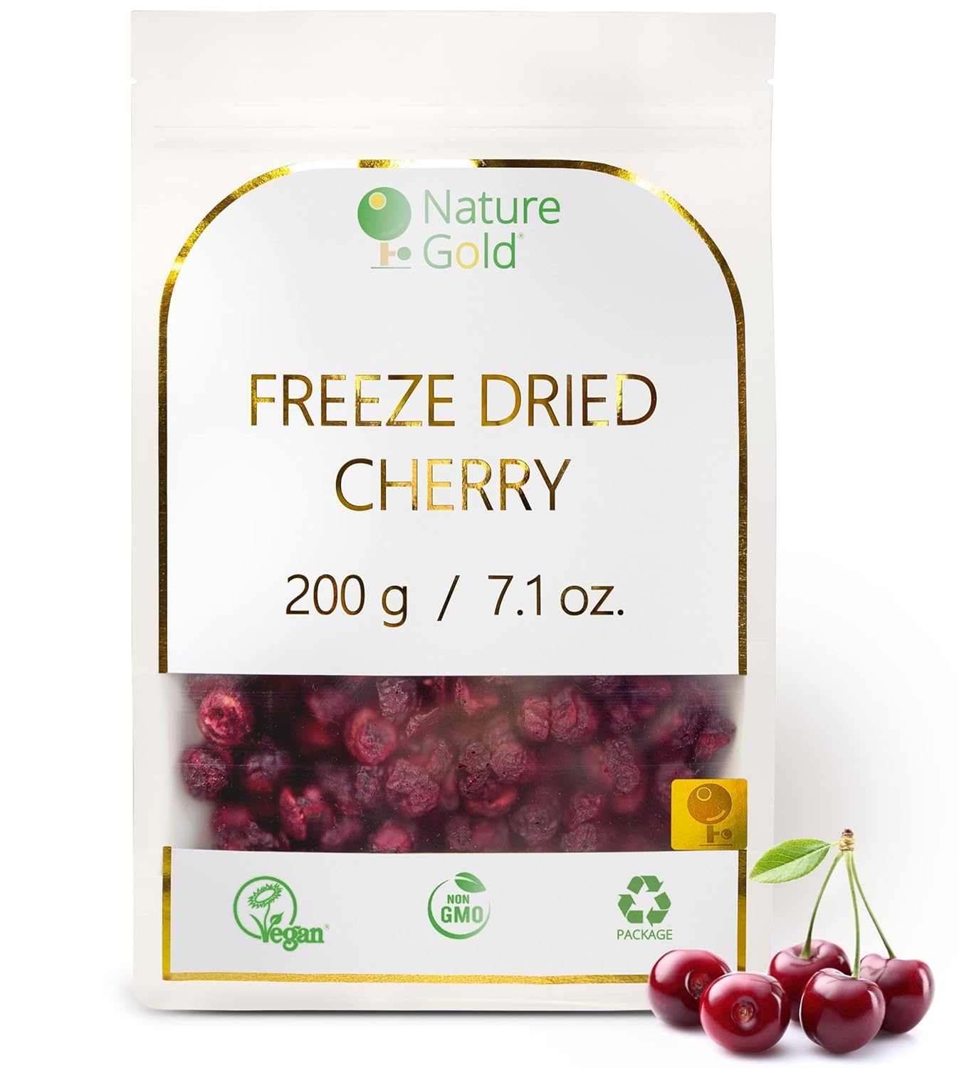 CHERRY Freeze Dried Slices | 200g - 7.1oz | 100% Natural & Vegan | No-GMO | Without Sugar and Any Additions ~*~