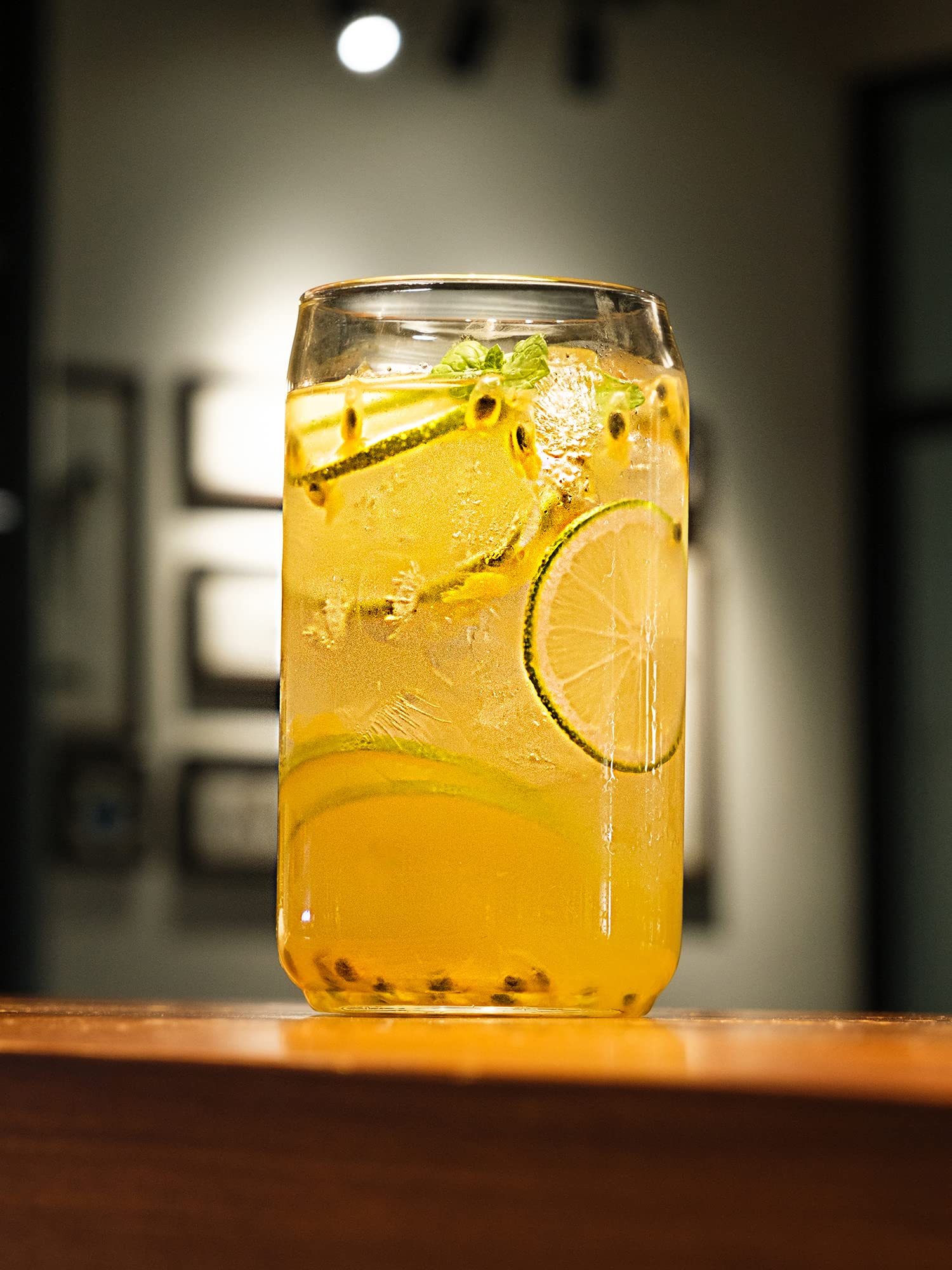 BaveL Can Shaped Beer Glass 20 Oz 48 PACK, Beer Glasses Set Of 48 /Beer