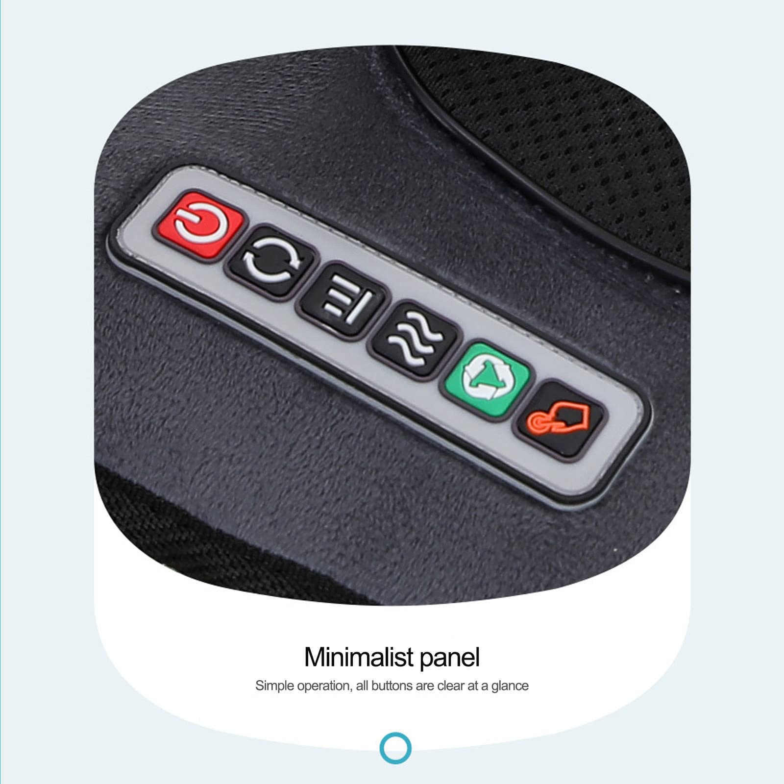 Comfier Materassino Massaggiante con Calore, Shiatsu per Schiena con 20 Motori a Vibrazione, Cuscino Massaggiatore Shiatsu per Letto, per Collo e Schiena, Cortexgrinding