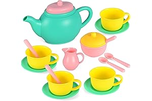 JOYIN 18PCS Pretend Play Tea Set