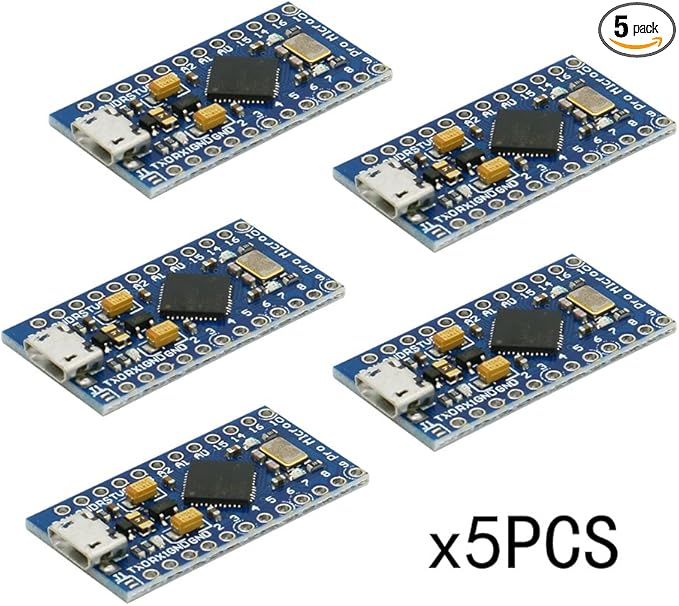 Pro Micro 8/16MHz ATMEGA 32U4 3.3/5V Placa de Desarrollo para Arduino ...