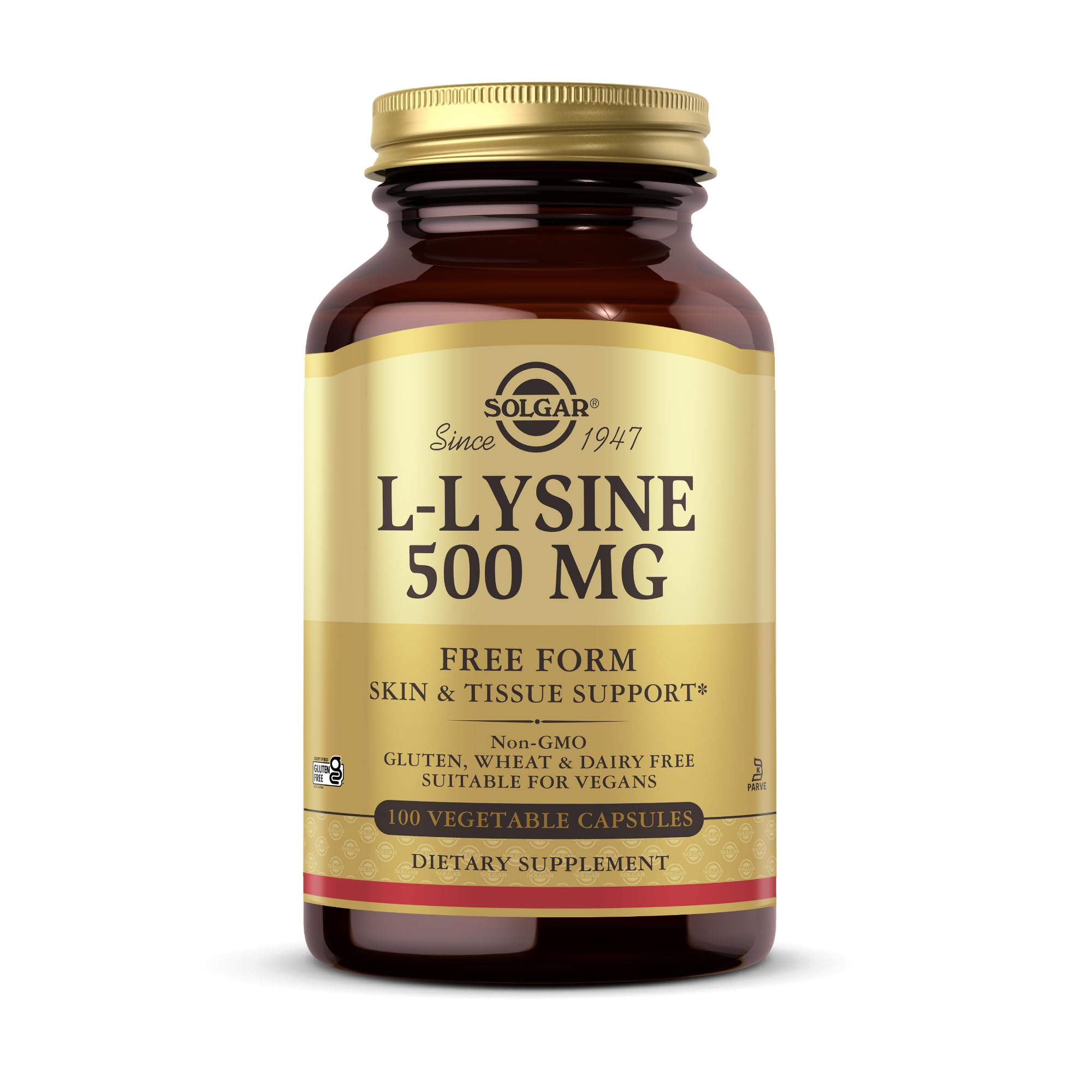 Solgar L-Lysine 500 mg, 250 Vegetable Capsules - Collagen Support — Amazon image 7