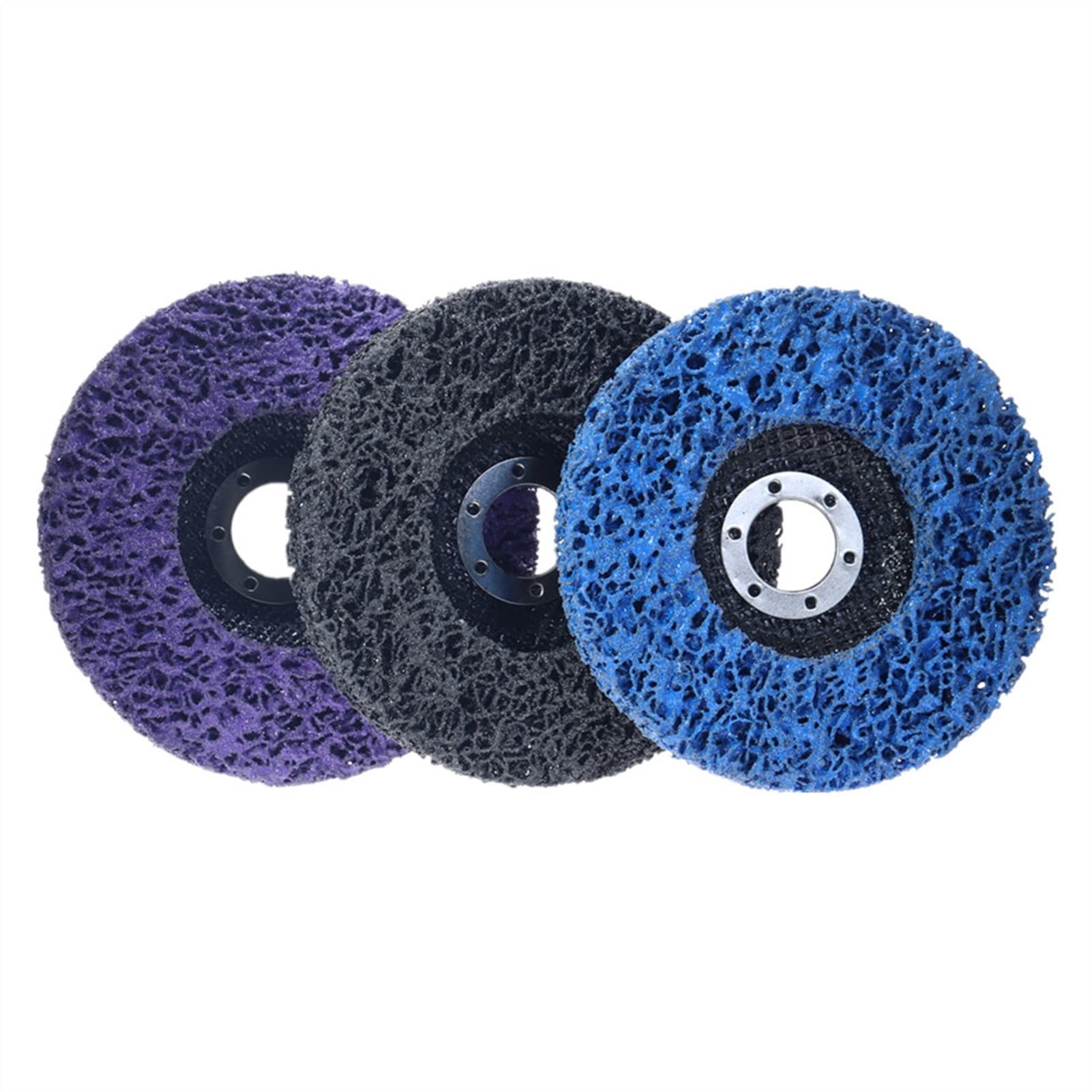 Tarcze polerskie， 2 szt. 125 mm czarny niebieski diamentowy dysk szlifierski tarcza ścierna pas szlifierski narzędzia ścierne(Purple)