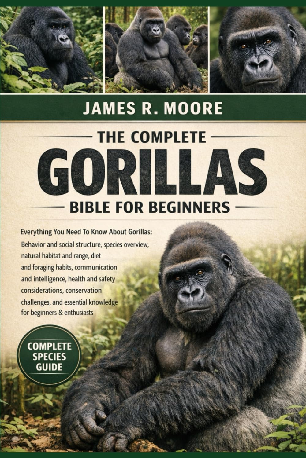 THE COMPLETE GORILLAS BIBLE FOR BEGINNERS: Everything You Need To Know About Gorillas: Behavior and social structure, species overview, natural ... knowledge for beginners & enthusiasts