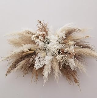 Pampas Grass Swag for Arch – DIY Wall Hanging Kit in Cream & Tan, Rustic Wedding and Home Decor (Rustic Pampas Spray)