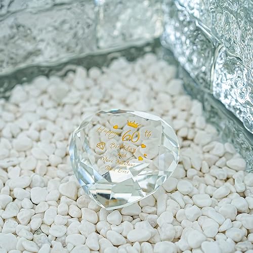 Miniatura 5 de H&D HYALINE & DORA Regalos de cumpleaños de 2.362in para ella, feliz 60 años, fabulosos regalos de cumpleaños para mujeres, decoración de