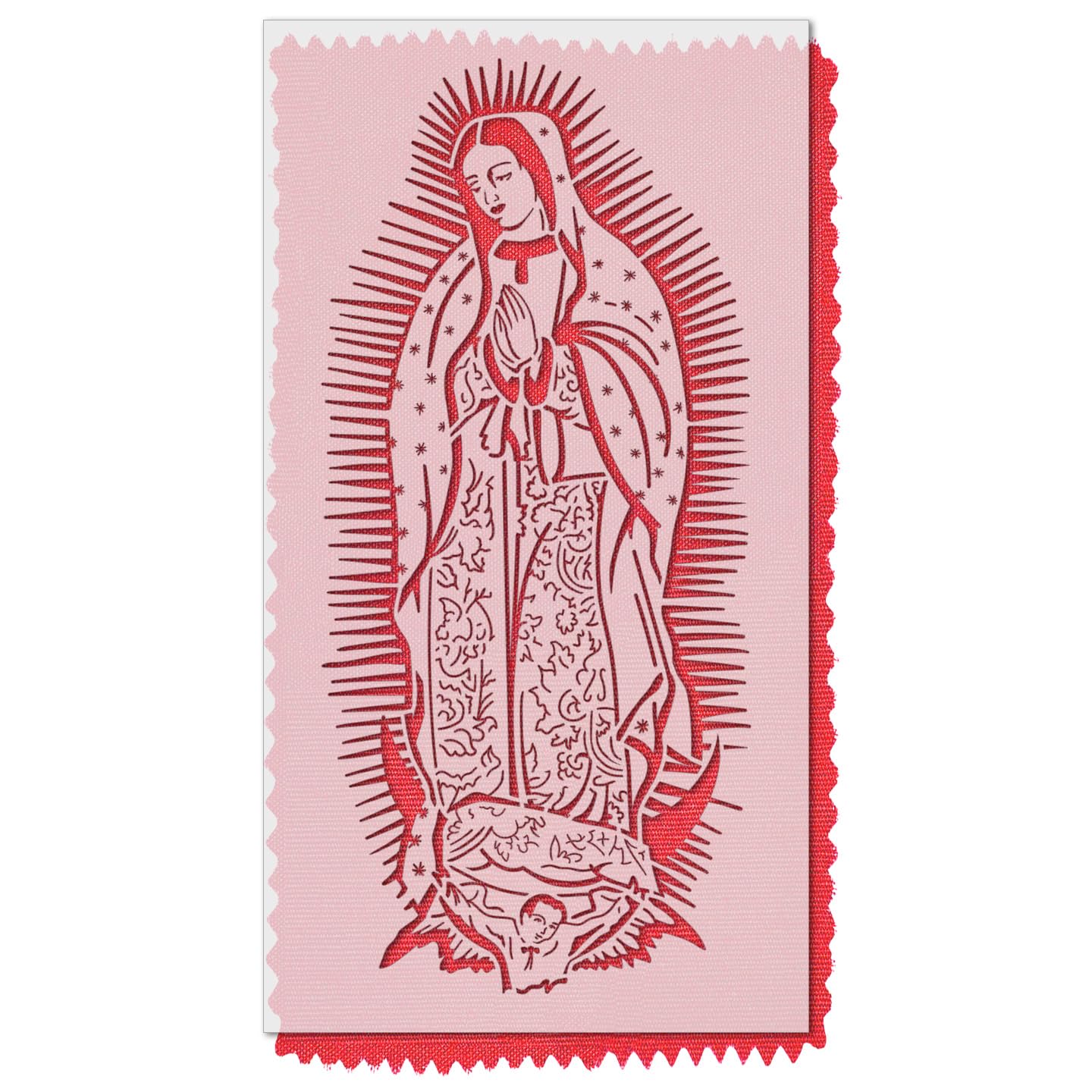 Pochoir Our Lady of Guadalupe – 21 x 45,7 cm | Pochoirs réutilisables pour peinture sur bois, murs, tissus et roches | Plastique Mylar durable de 14 mm pour loisirs créatifs et projets artistiques