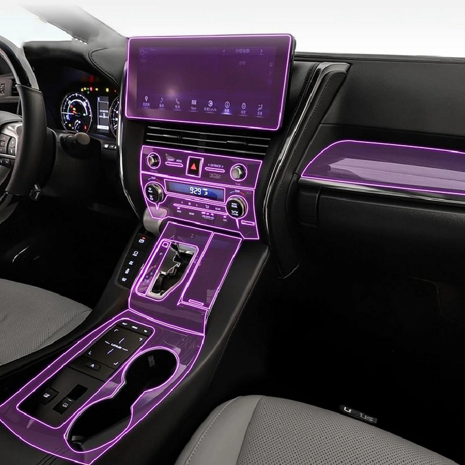 Protection écran tactile TPU Lexus LM 350h film GPS anti-rayure