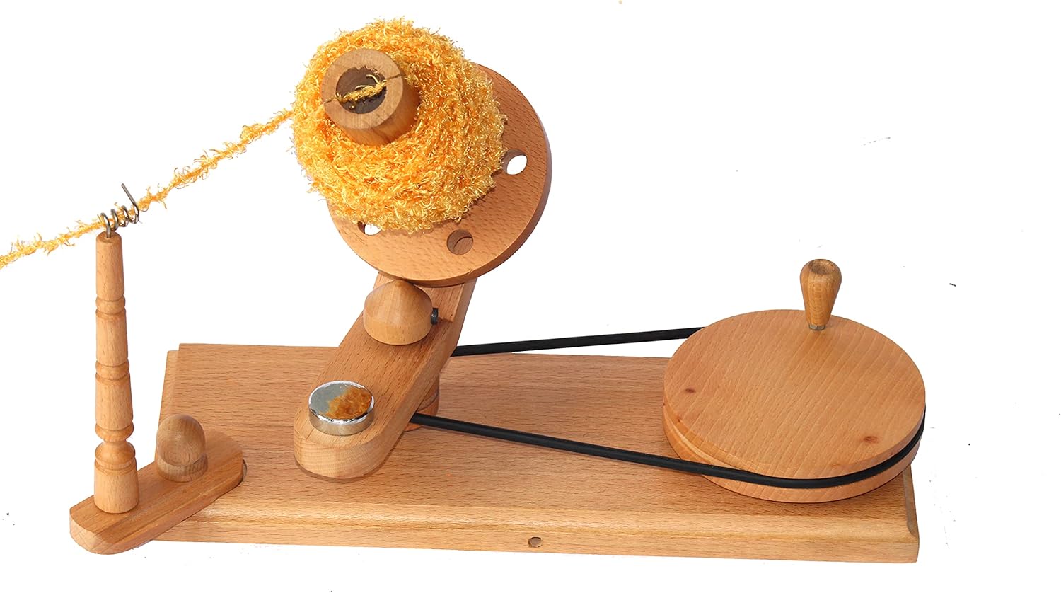 Wooden Large Yarn Winder and Swift for Knitting & Crocheting | Hand Operated Heavy Duty Natural Ball Winder | Knitting Craft Accessories