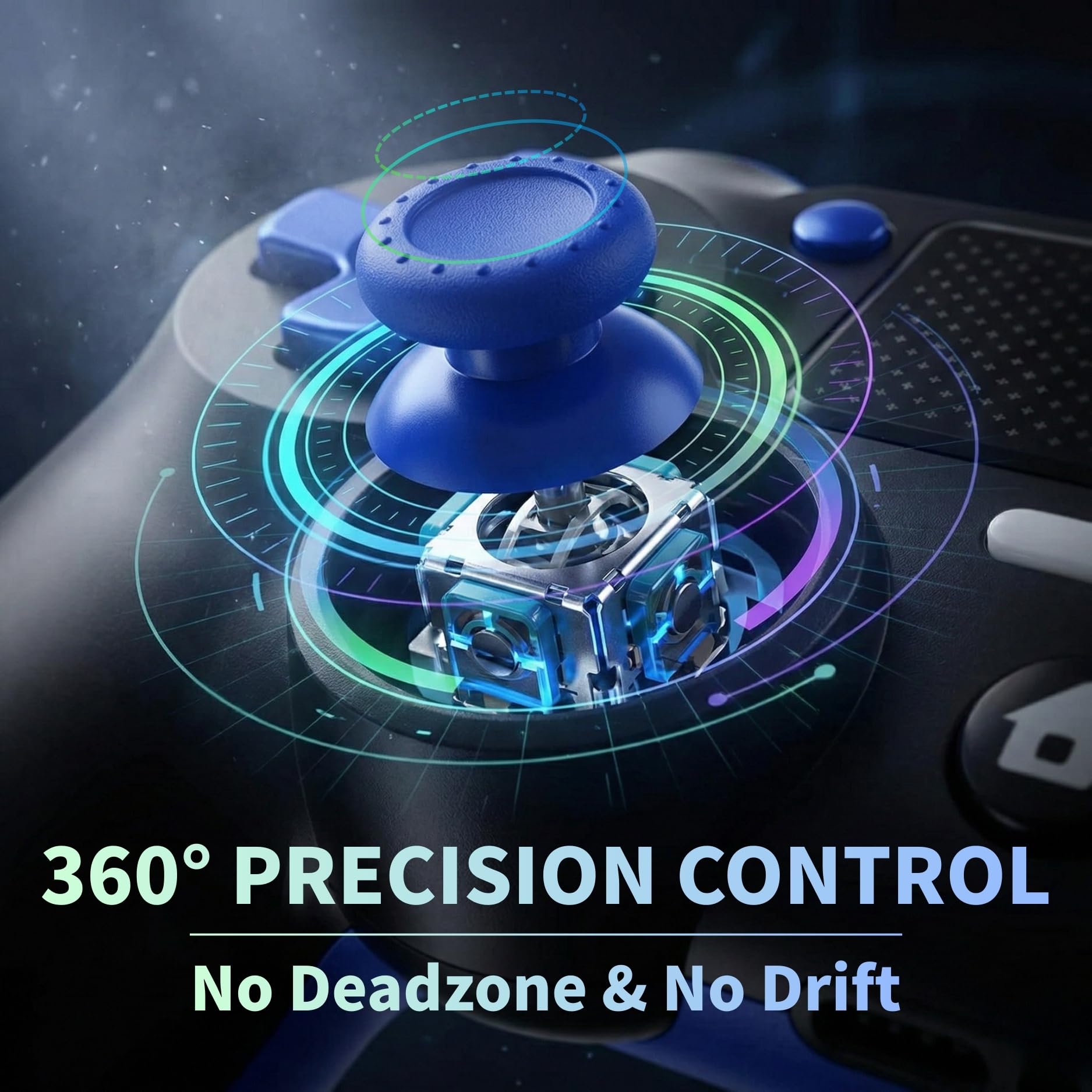 BJXOZ Wireless Controller for PS4, Gamepad for PS4/Slim/Pro/PC, with Hyper-Sensitive 360° Sticks, Vibration, Six-axis Gyroscope Sensor, Touchpad, Headphone Jack, Screenshot, Speaker - 4