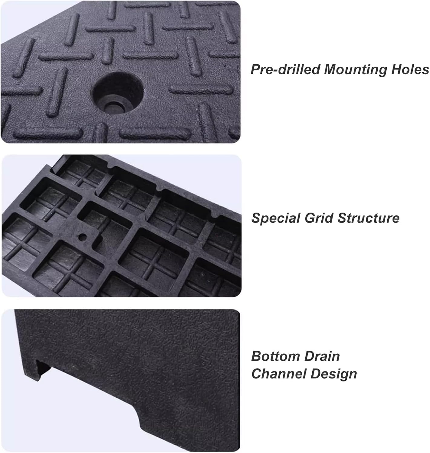 Schody rampowe Gumowa rampa krawężnikowa, próg, rampa dla wózków inwalidzkich, skuterów/stopni dla osób niepełnosprawnych(7cm/2.7inch)