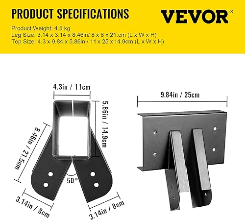 Miniatura 7 de VEVOR - Juego de columpio de 9,84 pulgadas, soporte para columpio, construcción de marco A, material de hierro con recubrimiento de polvo negro,