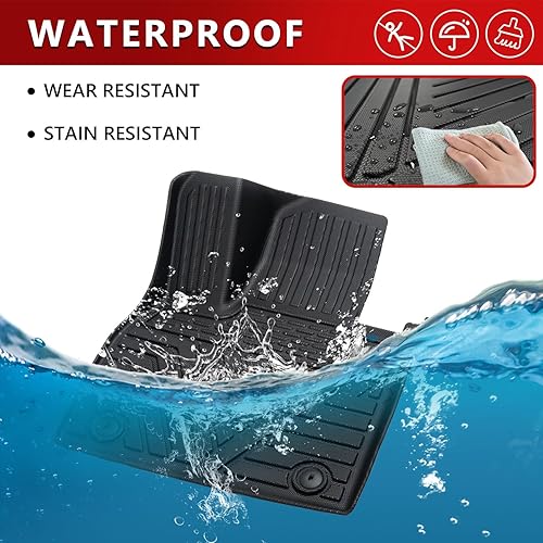 Miniatura 3 de Xipoo Revestimiento de carga compatible con Hyundai Palisade 2020-2024 alfombrilla trasera para maletero con alfombrilla de respaldo, alfombrilla de