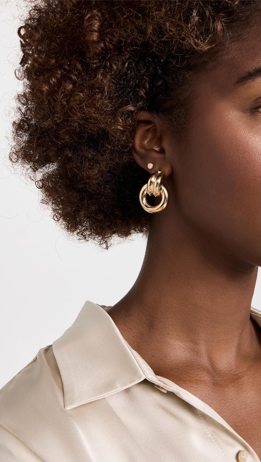 Jennifer Zeuner Jewelry Women's Gina Earrings, Gold, One Size