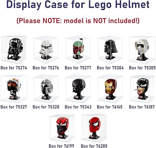 Vista 33 de Choowin Vitrina de acrílico para Lego Infinity Gauntlet 76191 para Lego Gauntlet 76223 para Lego Display Estuches de acrílico transparente grueso