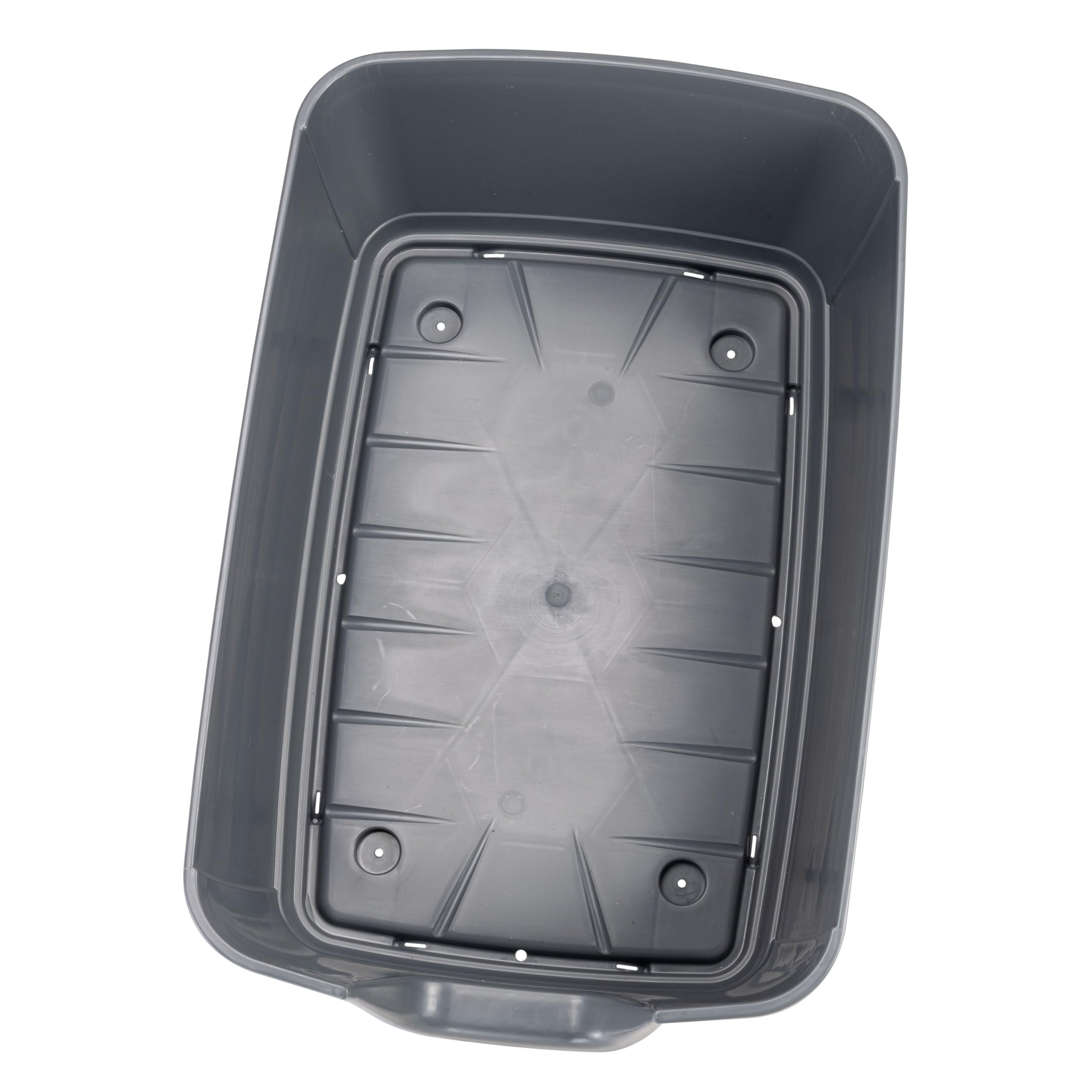 Ferplast Caseta de Exterior para Perros Kenny 01, Resina termoplástica Resistente a los Golpes y a los Rayos UV, Sistema de Drenaje de líquidos, Rejilla de ventilación, 50 x 78 x h 50 cm