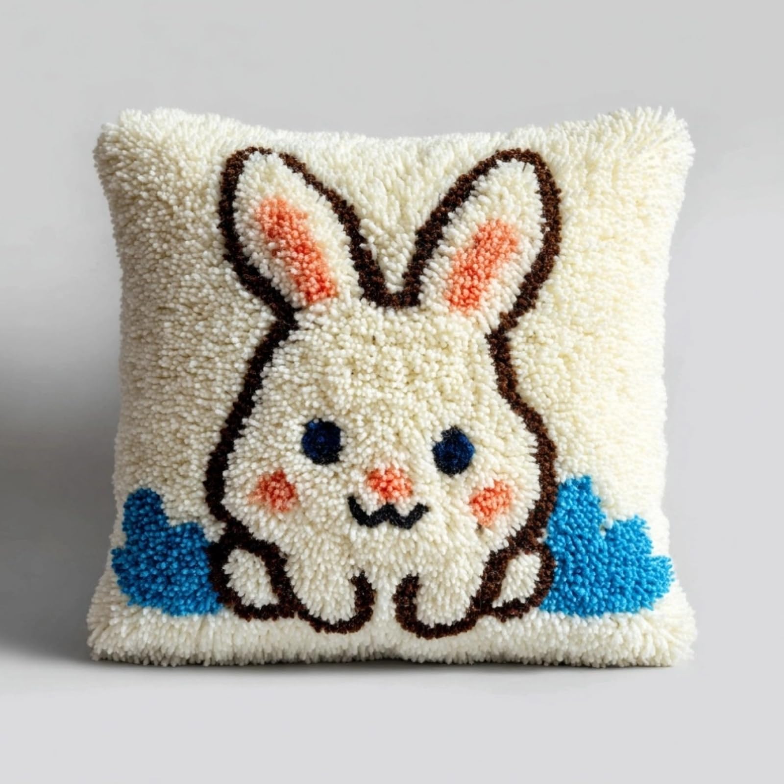 AxiangziK DIY Latch Hook Pillow Kit,Rabbit