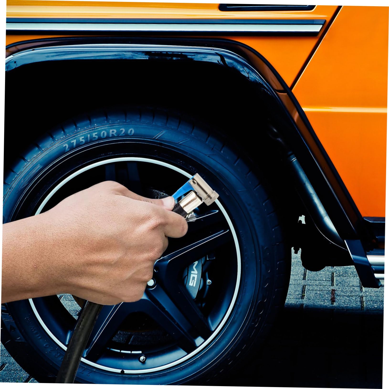 Reifenfüllfutter Set 2 Stück - 6mm Luftanschluss Mit Schnellkupplung - Ideal Für Auto & Fahrrad Reifen