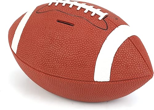 Miniatura 2 de H&W Alcancía de fútbol para niños, inastillable, con temática de deportes de rugby, tamaño grande, regalo de Super Bowl para niños