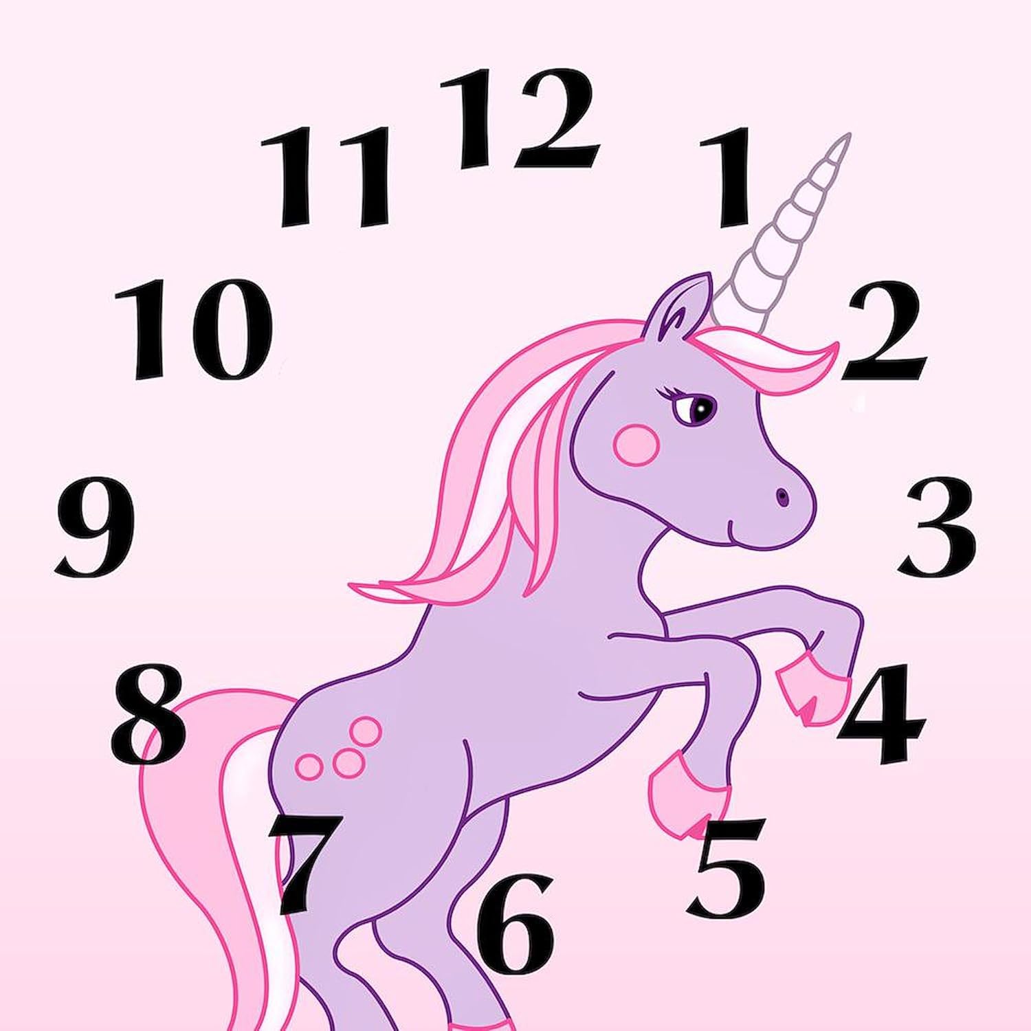 CafePress Unicorn 10" Wall Clock for Livingroom, Kitchen, or Office