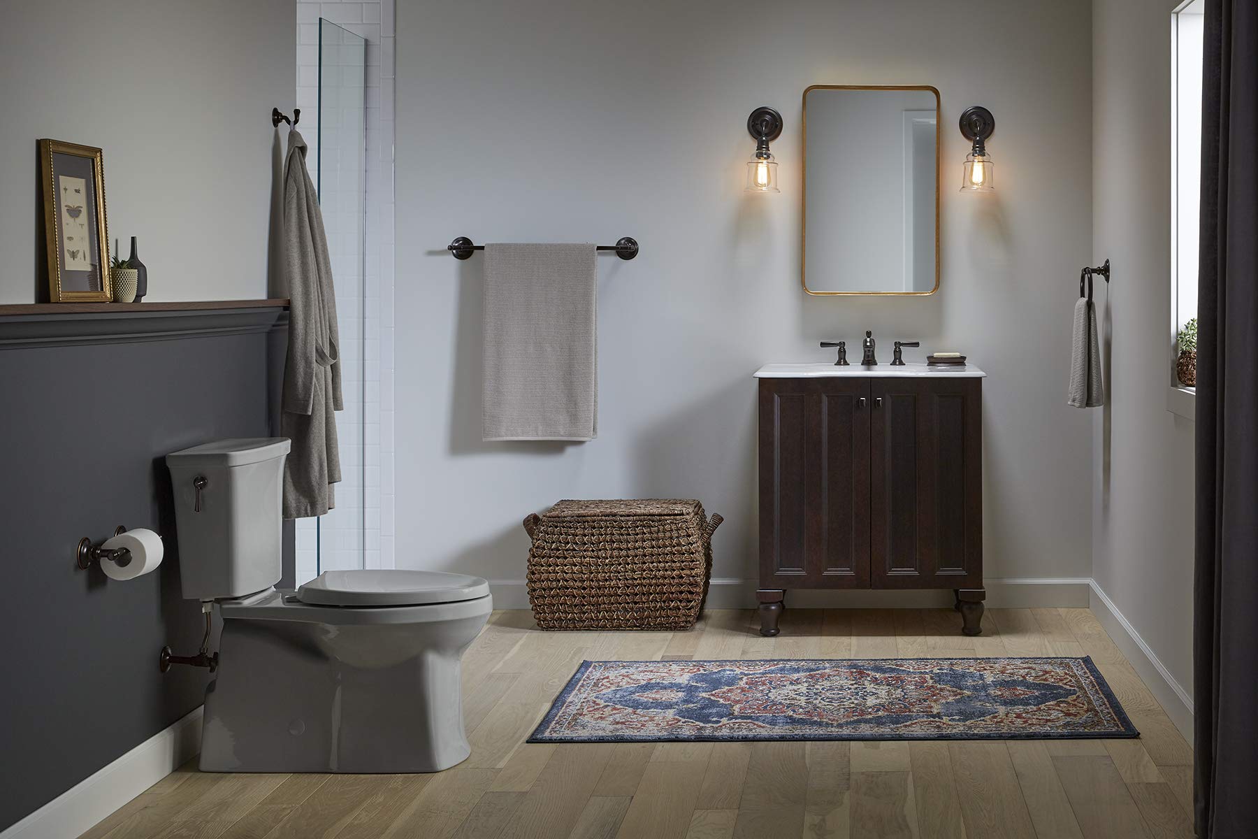 Amazon.co.jp: Kohler K-26501-2BZ Eclectic タオルリング オイル磨き