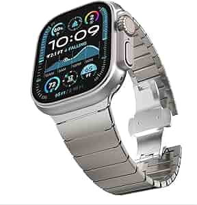 Amazon.com: CHANCHY Stainless Steel Band for Apple Watch Ultra 3/2