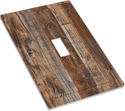 Miniatura 439 de Vista de ventana, isla tropical, playa, palmeras, cielo soleado, cubierta de interruptor de luz de palanca individual, placa decorativa de pared