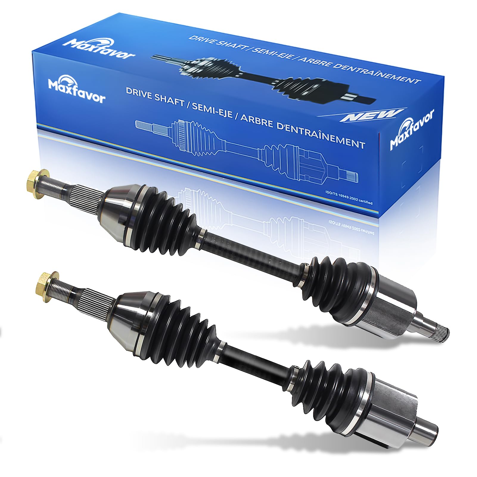 MAXFAVOR CV Axle Front for Chevy Monte Carlo 2000-07, Impala 2000-11, Venture 1999-05, for Buick Regal 1997-03, LaCrosse 2005-09, Allure 2005-08,