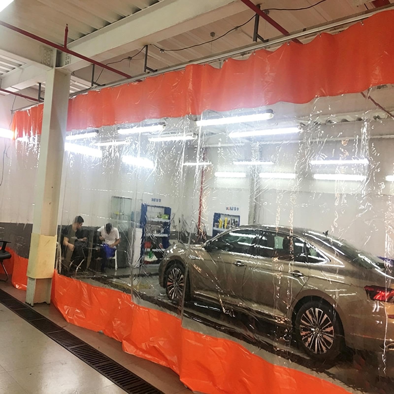 Tende per Scorrevoli Trasparenti In PVC per Negozi Industriali/ Garage