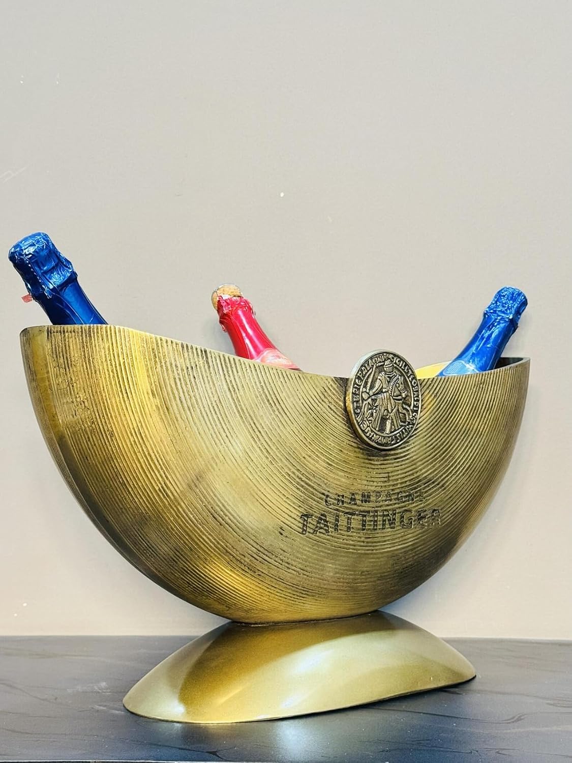Wine Cooler Half Moon with Unique Design | Table Decor | Barware | Ice Bucket