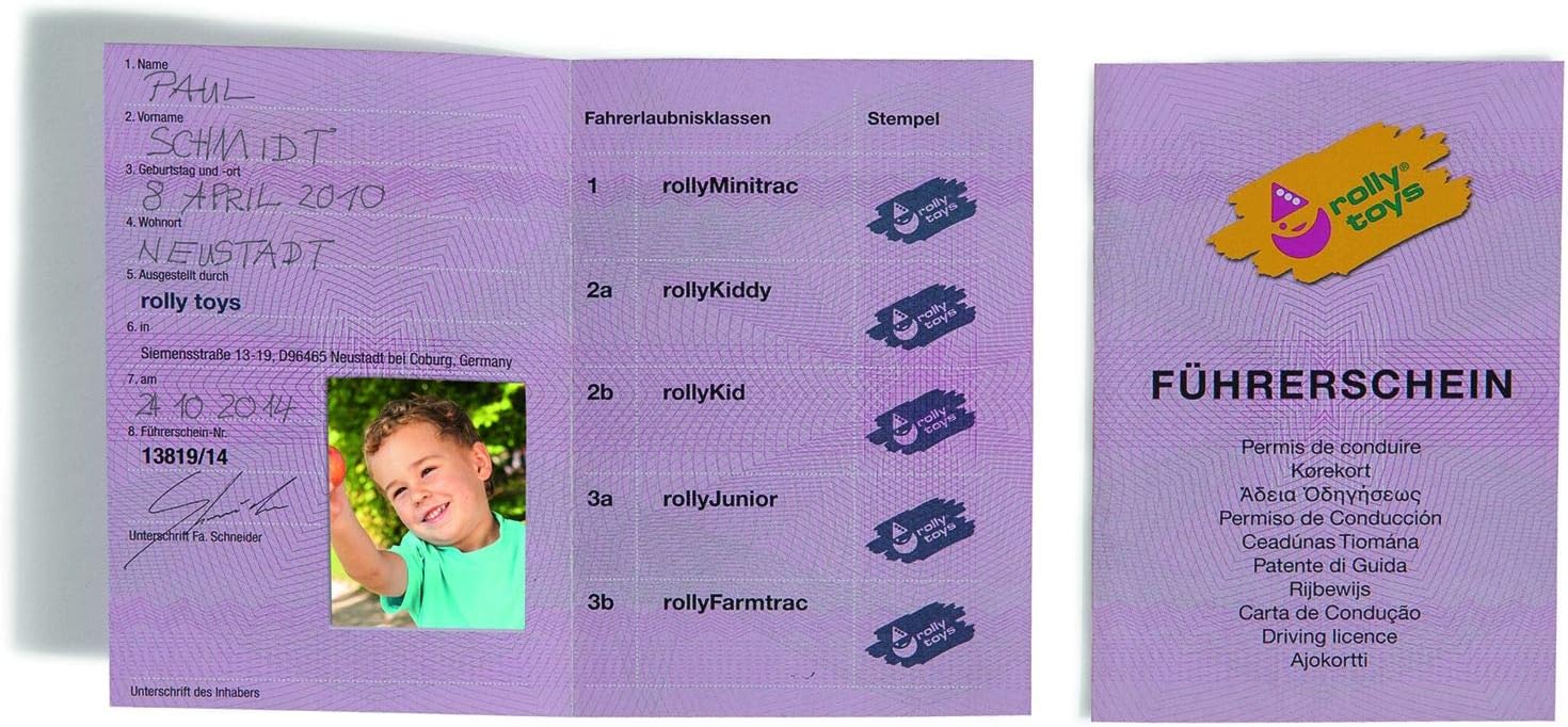 Rolly Toys Farmers' Club 558148 Driving Licence