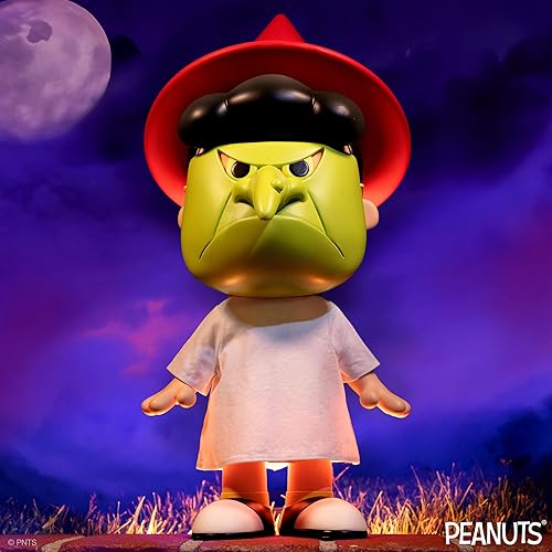 Miniatura 5 de Super7 Peanuts Lucy in Witch Mask - Figura de acción de cacahuetes de 21 pulgadas con ropa de tela, coleccionables clásicos de dibujos animados y
