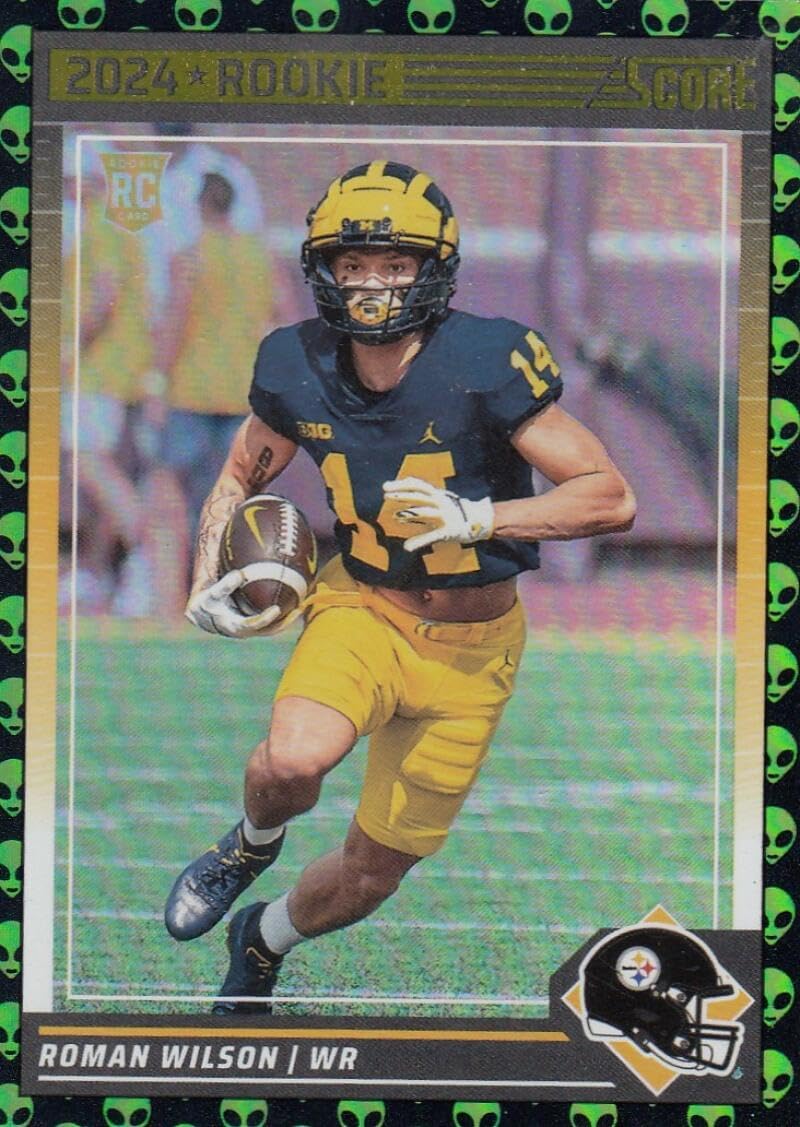 Football Trading Card 2024 Score Extraterrestrial #360 Roman Wilson EX/NM RC Rookie Steelers