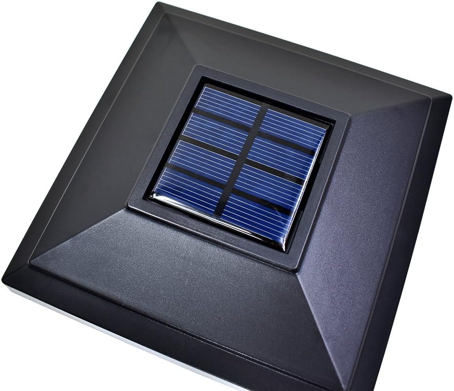 🔥 iGlow 12 Pack Black Outdoor Garden 5 x 5 Solar LED Post Deck Cap Square Fence Light Landscape Lamp Lawn PVC Vinyl Wood Bеѕt Quаlіtу 🔥 iGlow 12 Pack Black Outdoor Garden 5 x 5 Solar LED Post Deck Cap Square Fence Light Landscape Lamp Lawn PVC Vinyl Wood