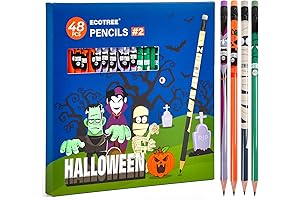 ECOTREE Halloween Pencils | Cute Presharpened Pencils