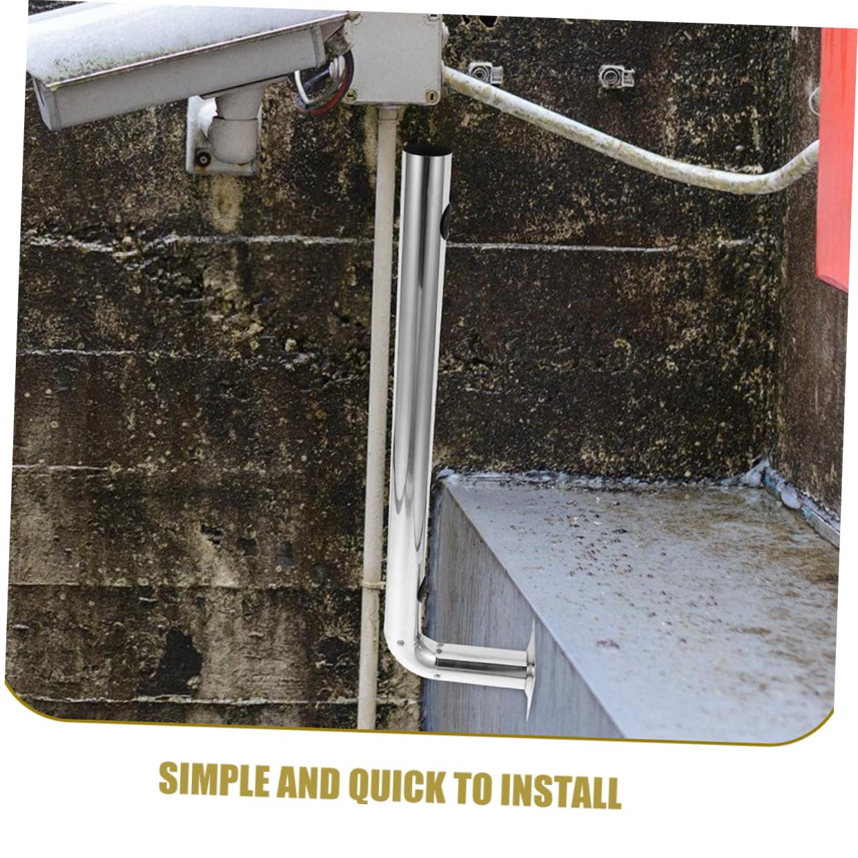 Vaguelly Soporte De Infrarrojo De Acero Inoxidable Soporte Para Puente Inalámbrico Montaje Para Exteriores Para Instalación De Antena De Seguridad