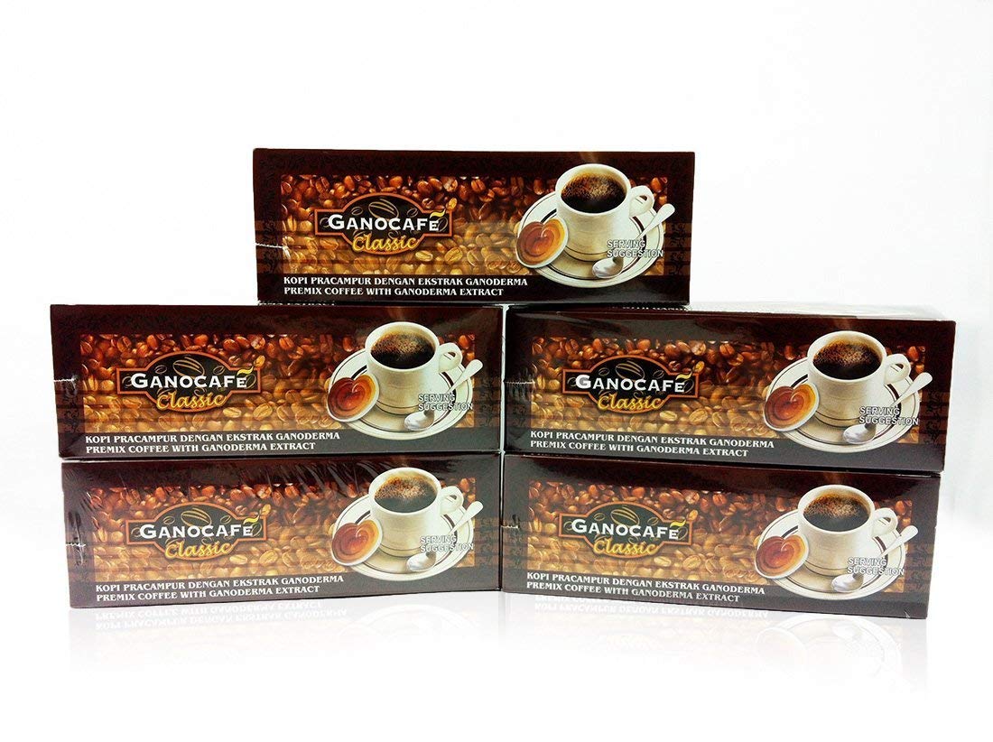 Generic TOTALLYAWESOME Gano Excel Ganocafe Gano Cafe Classic With Ganoderma Extract Black Coffee 30 Sachets (5 Box)