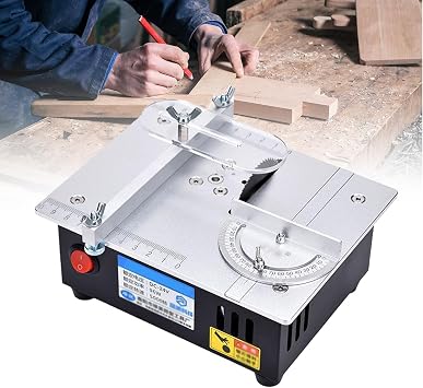 Mini Table Saw for Woodworking, DIY Projects, 45  Mitre Saw, Black